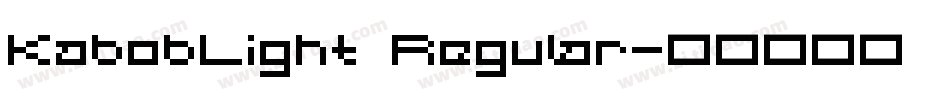 KabobLight Regular字体转换